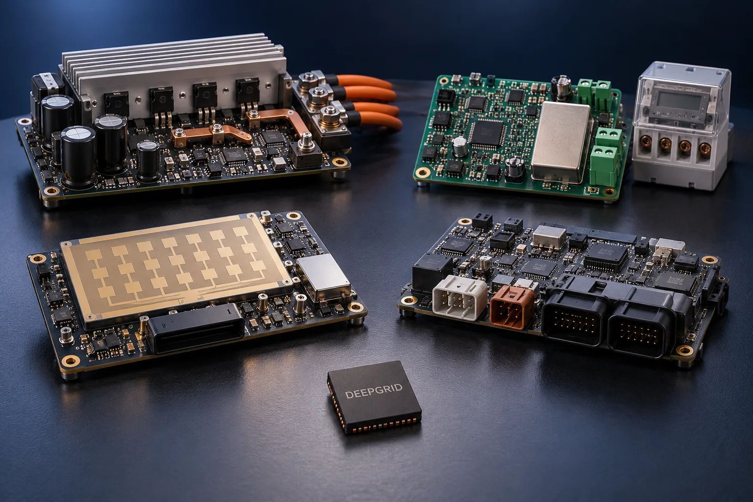 DeepGrid portfolio concept with separate motor-drive, metering, radar and zonal-interface assemblies
